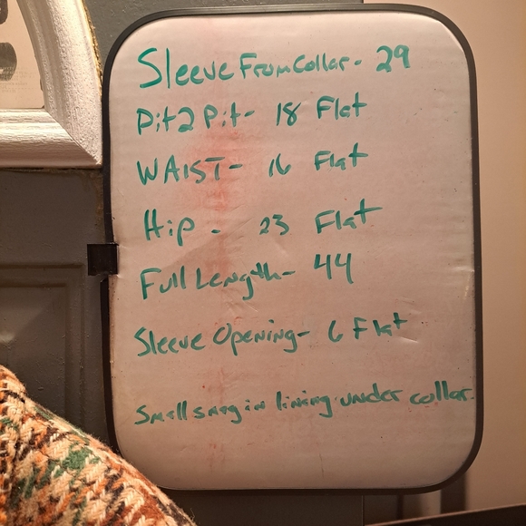 Vintage 70s Funky Double Breasted Tie Belt Utex Wool Blend Overcoat sz 13/14 - Picture 14 of 14